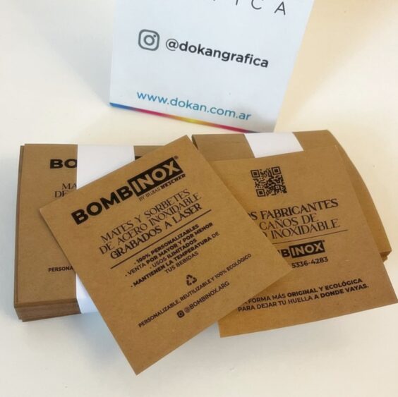 tarjetas en papel madera papel kraft reciclado