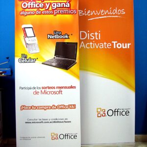 Porta Banner Roll-Up Automático 85×200 cm